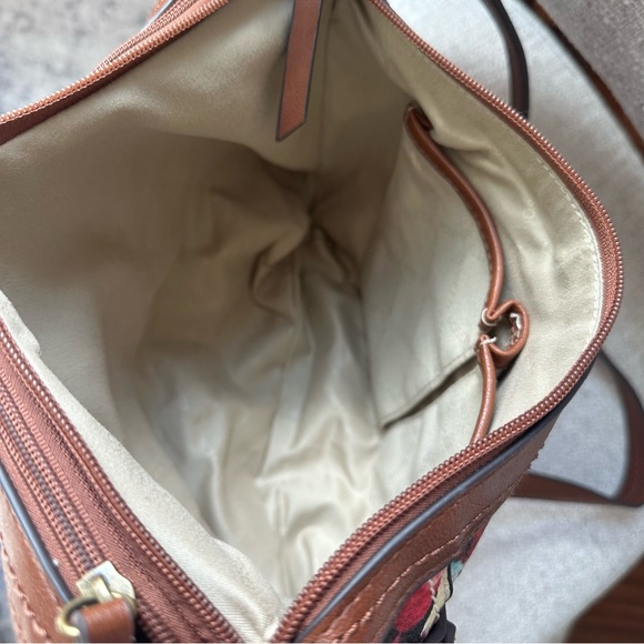 ROSETTI bag SHOULDER BAG Greenwich FLORAL handbag FALL inspired red brown multi - Picture 11 of 11